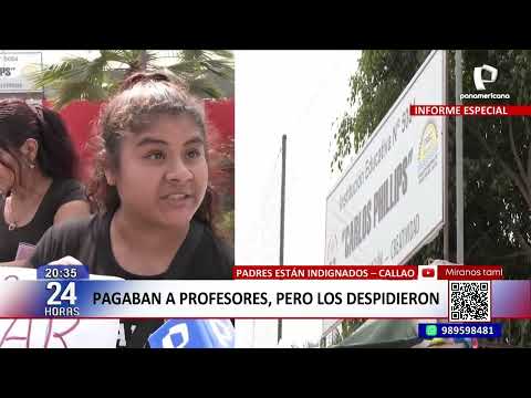Callao: parents denounce dismissal of teaching assistants and English teacher