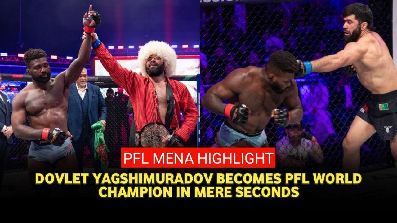 2024 PFL Championship Results: Dovlet Yagshimuradov trucks Impa Kasanganay in 58 seconds