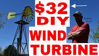 DIY Homemade Wind Turbine for $32!!!