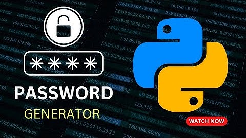 Create Password Generator Using Python || I