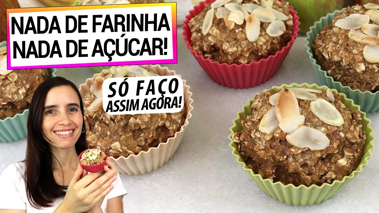 NUNCA MAIS PRECISE DE FARINHA E AÇÚCAR FAZENDO BOLO ASSIM! SAUDÁVEL E DELICIOSO!