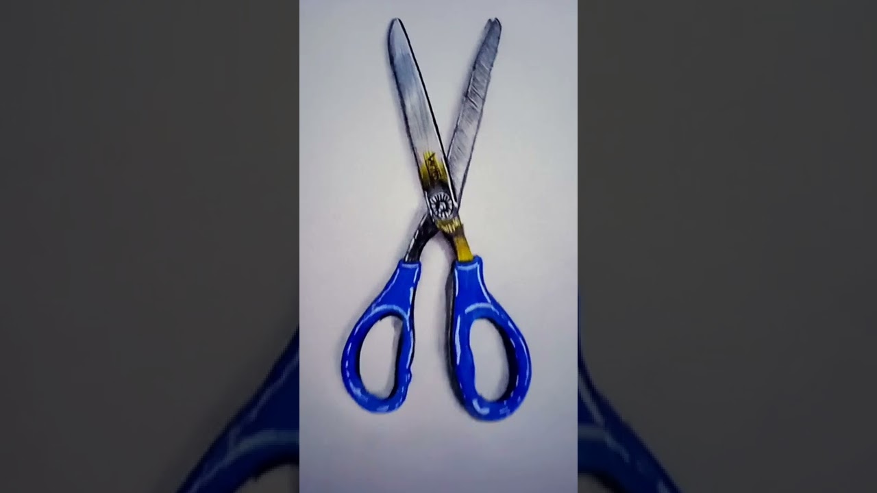Scissors 3d Painting