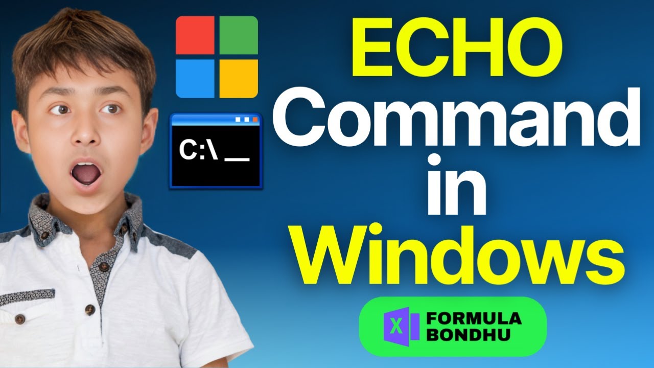 How to use ECHO Command in Windows - YouTube