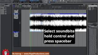 Using Control   Space in MOTU Digital Performer to set playback start.