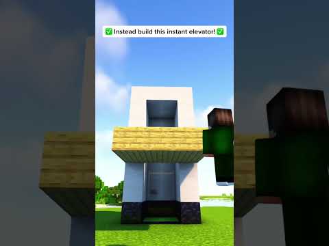 Minecraft: The Fastest Elevator! #shorts