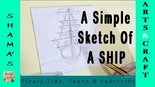 Simple Sketch of a Ship