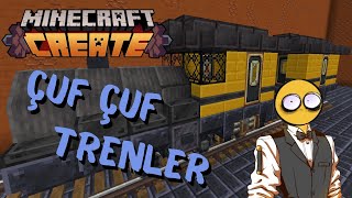 Minecraft Create Modu Türkçe Öğretici Trenler