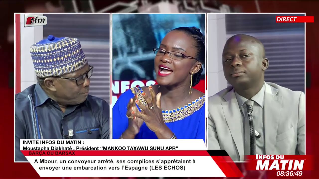 Moustapha Diakhaté Président "Mankoo taxawu sunu APR" invité dans Infos du Matin du 26 Octobre 2020