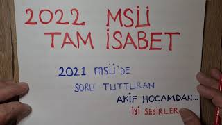 2022 MSÜ SORU TAHMİNLERİ , ÇÖZÜMÜ