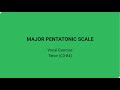VOCAL TENOR EXERCISE C3 B4 MAJOR PENTATONIC SCALE PIANO ONLY mp3