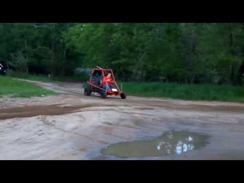 Go Kart with a snowmobile motor - YouTube