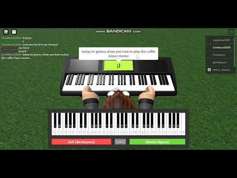 Coffin Dance Roblox Virtual Piano Sheets Youtube - roblox piano megalovania sheet