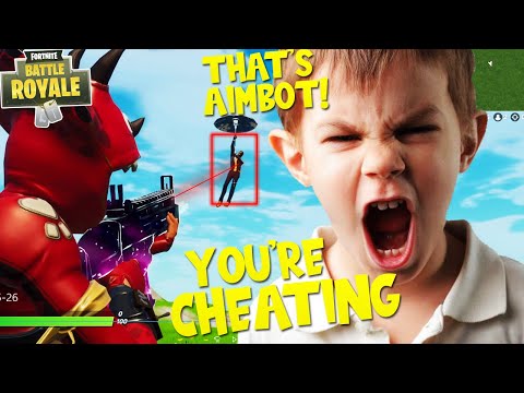 TROLLING ANGRY NOOB with AIMBOT HACKS on FORTNITE (InTrollsive Fortnite Trolling)