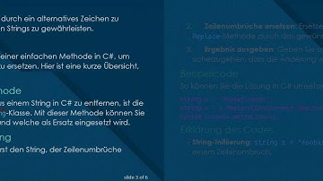 Der schnellste Weg, um Zeilenumbrüche aus einem String in C#  zu entfernen