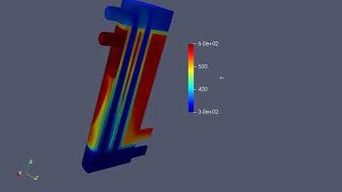 3D CFD simulation of the shell and tube heat exchanger with OpenFOAM