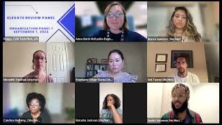 Elevate Grant Organization Panel 1, Part 1 (September 7, 2024)