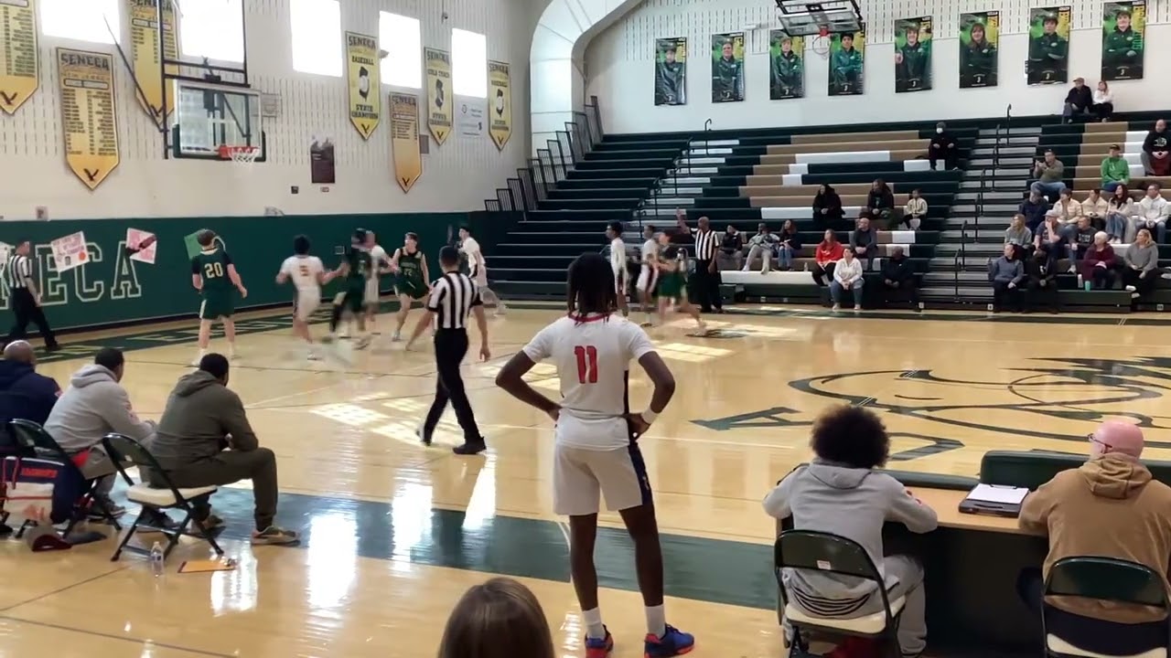 02/22/2025 Medford Tech 72 to 57 road loss Seneca  Nesta Rice 20 points Tyler Branson 18 points