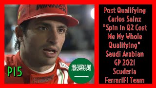 Full CARLOS SAINZ POST QUALIFYING INTERVIEW SAUDI ARABIA JEDDAH GP 2021 News