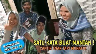 Satu kata untuk mantan!!! Jawabannya nyesek banget tapi lucu | STORY WA LUCU | STATUS WA LUCU