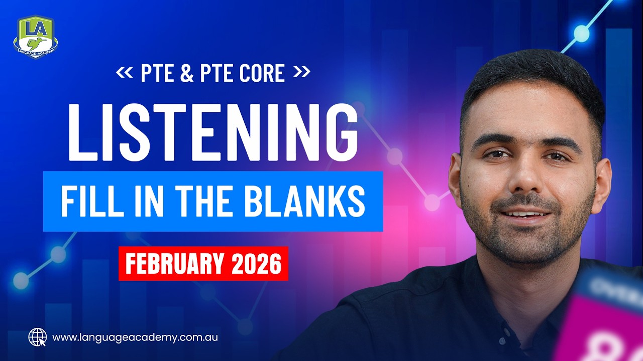 PTE Listening Fill in the Blanks | Most Repeated Questions | PTE & PTE Core February 2026