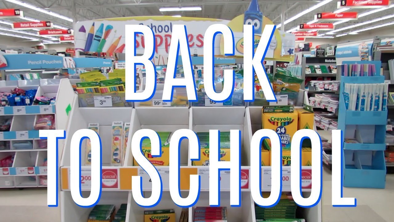 BACK TO SCHOOL SUPPLY SHOPPING AT STAPLES - YouTube