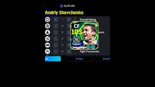 TRAINING GUIDE 103 RATED ANDRIY SHEVCHENKO 🥶🥶 #efootball2026 #trainingguide #shevchenko #pes