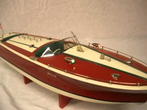 ITO style japanese toy wood boat. 22in Speedboat by R-C 