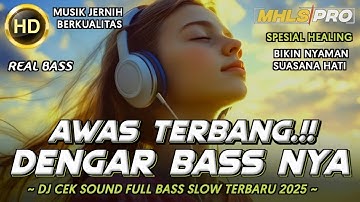 AWAS TERBANG DENGAR BASS NYA | DJ FULL BASS SLOW 2025 CEK SOUND JERNIH SPESIAL HEALING (MHLS PRO)