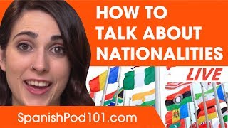 ⁣How to Talk about Nationalities in Spanish - Basic Spanish Phrases