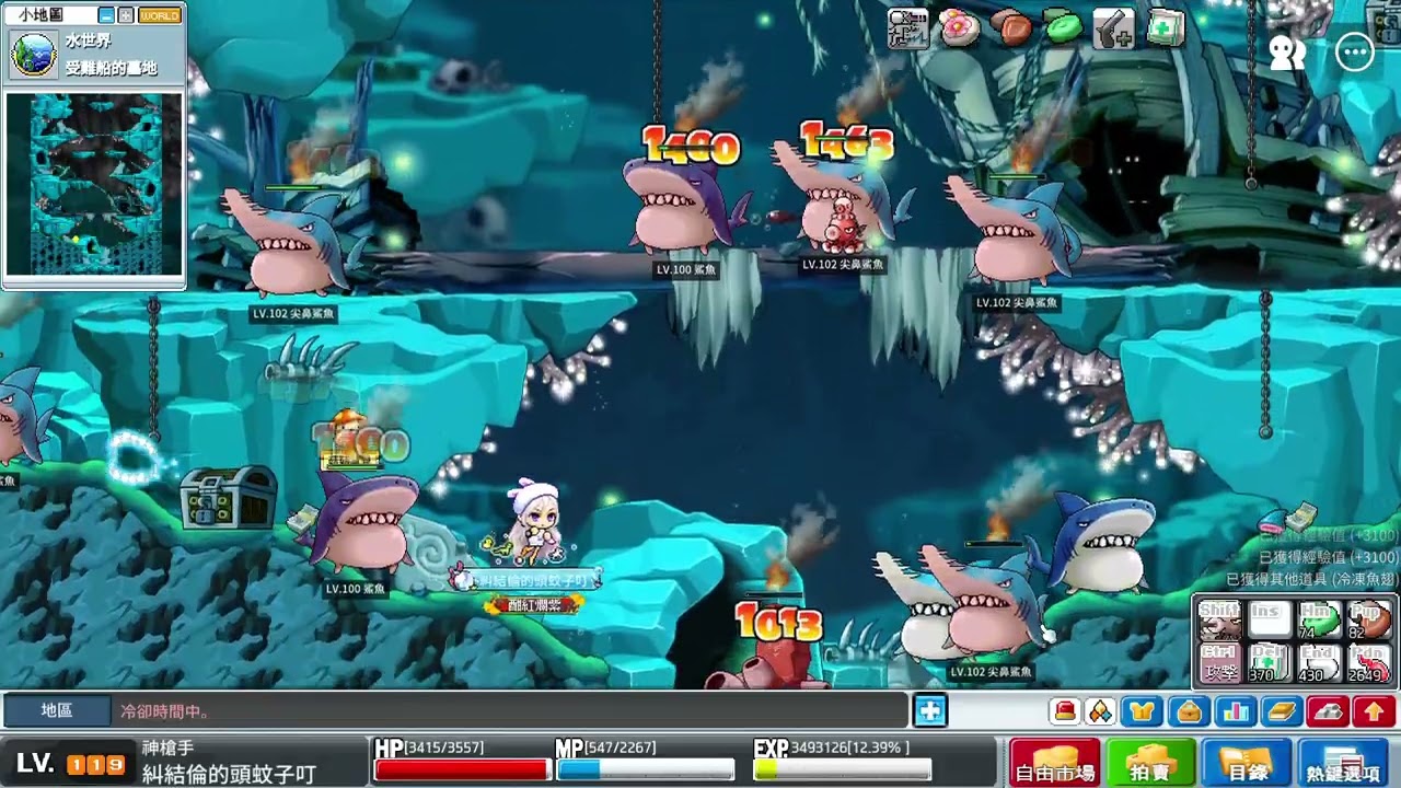 MapleStory Worlds Artale 繁體中文版 2025 10 14 糾結倫燒鯊魚 平均75.7w/10min