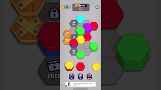 I HAVE FİNİSHED THE LEVEL!!! #Best Hexa Sort#Level 157 Finished screenshot 4
