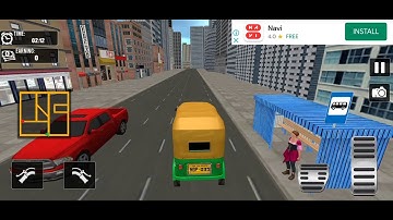 tuk tuk auto rickshaw 3d game -game play (Android ,sos)