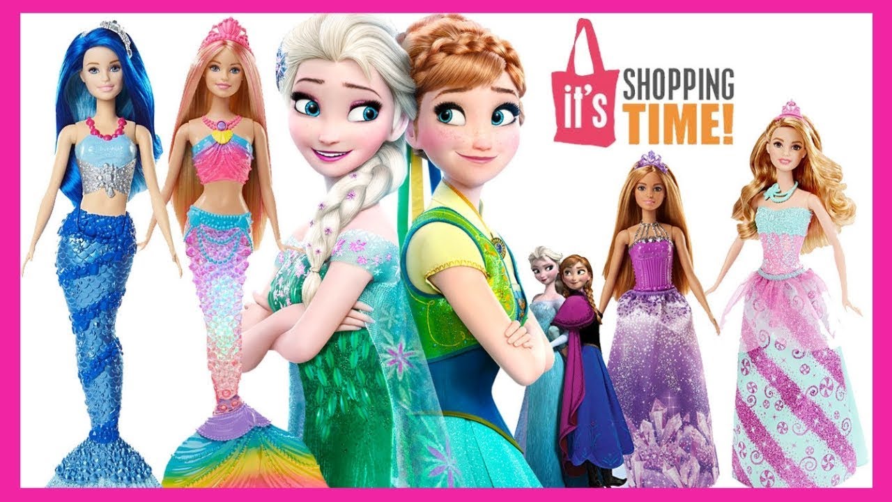 Toys shopping I Barbie toys I Elsa and anna I Frozen elsa I Kids shopping - YouTube