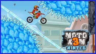 New Update MOTO X3M Bike Racing Game All Winter Levels #MOTOX3M #MOTOX3MGameplay screenshot 5
