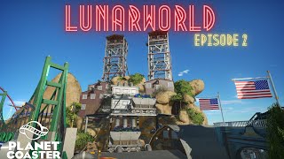 Mine Shaft of Terror Drop Ride Horror Heights | Planet Coaster - Lunarworld Episode 2