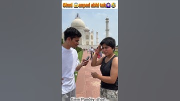 Ginni 😱 anpad abhi tak 🙆🏻‍♀️🤣#ginnipandey #funny #shorts #reaction