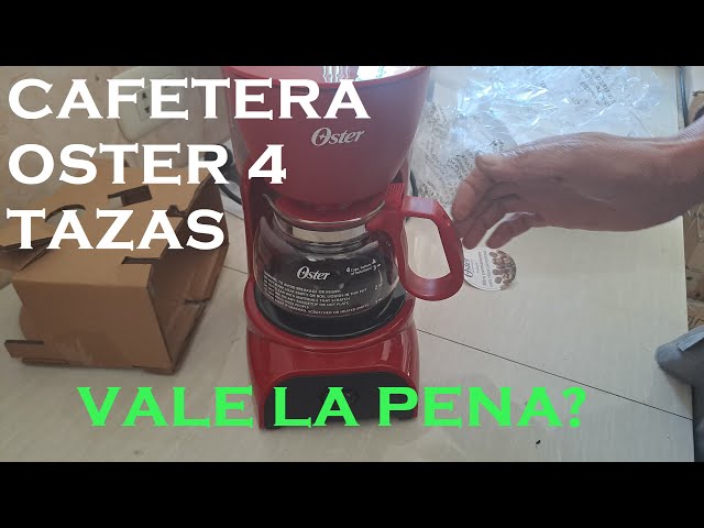 Cafetera Oster de 4 tazas Rojo – BVSTDCDR5R 053 – Level Tecnology