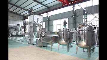 Video of automatic peanut butter line