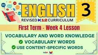ENGLISH 3 | VOCABULARY WORDS | WEEK 4 LESSON | FIRST TERM | REVISED CURRICULUM 