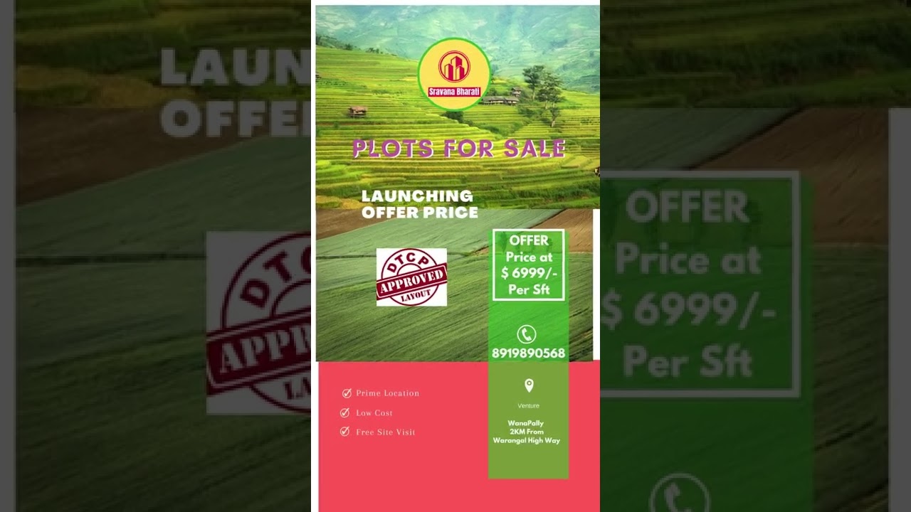 warangal highway Open Plots in Wangapally For 6999/- Only (Vangapally)