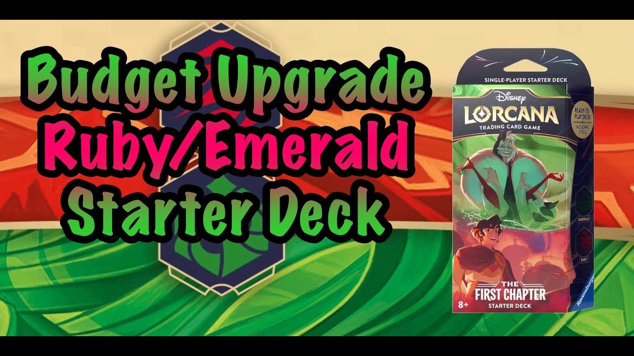 upgrade lorcana starter decks Disney Lorcana: Reign of Jafar Starter Deck [Set of 2] – GuuBuu Hobby main image 1