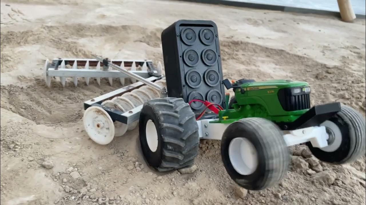 John Deere remote control tractor testing homemade YouTube
