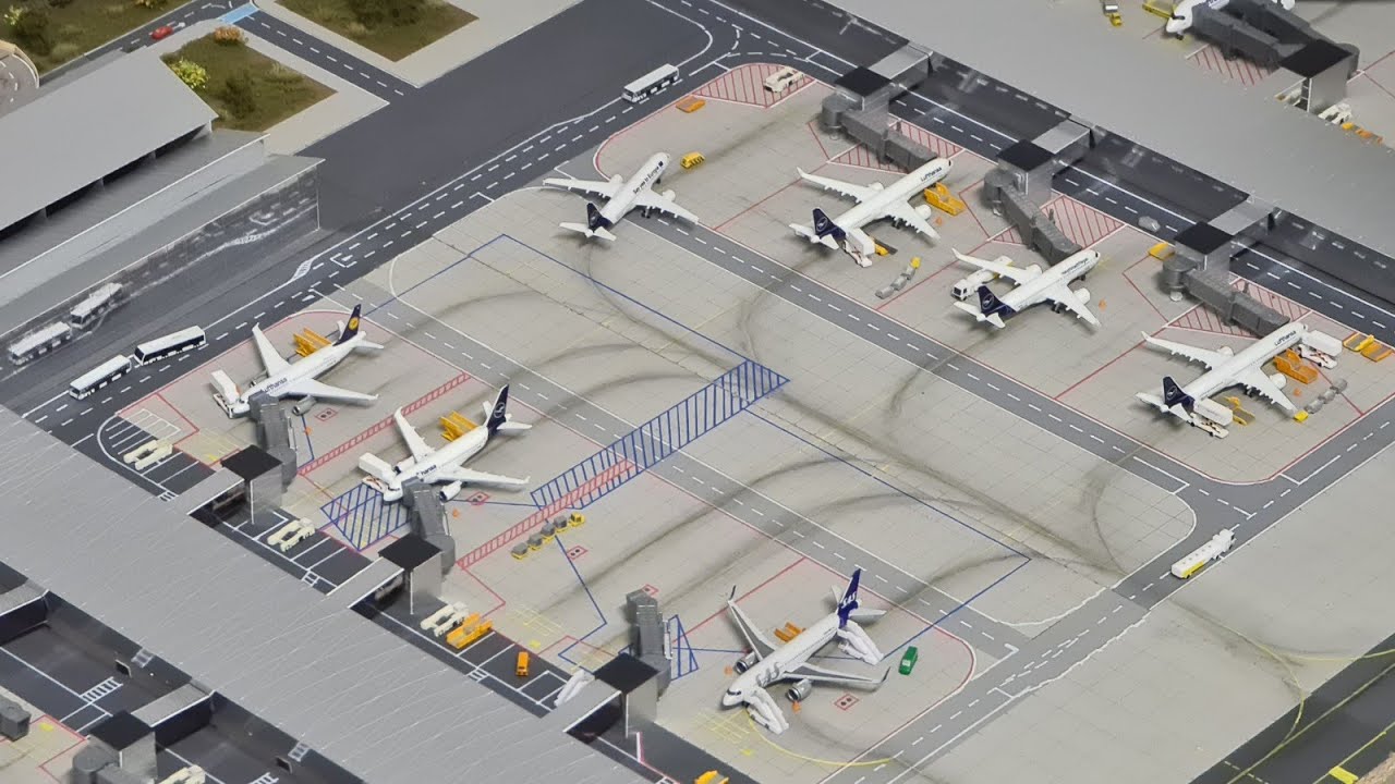 Mega Airport 1/500 scale 2/5 4K (build Ternimal C) by @airportsforscale