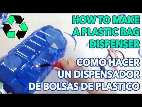 How to make a plastic bag dispenser - Como hacer un dispensador de bolsas  de plastico - PinCactuss 