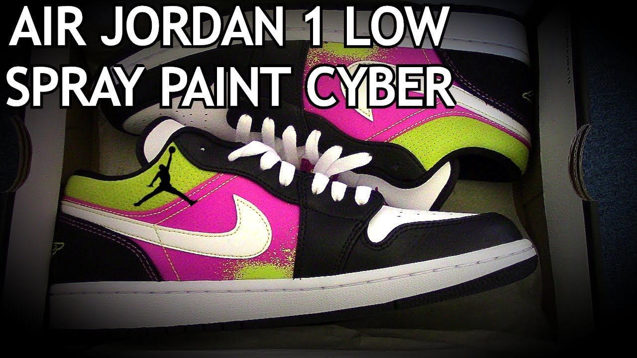 air jordan 1 low spray paint