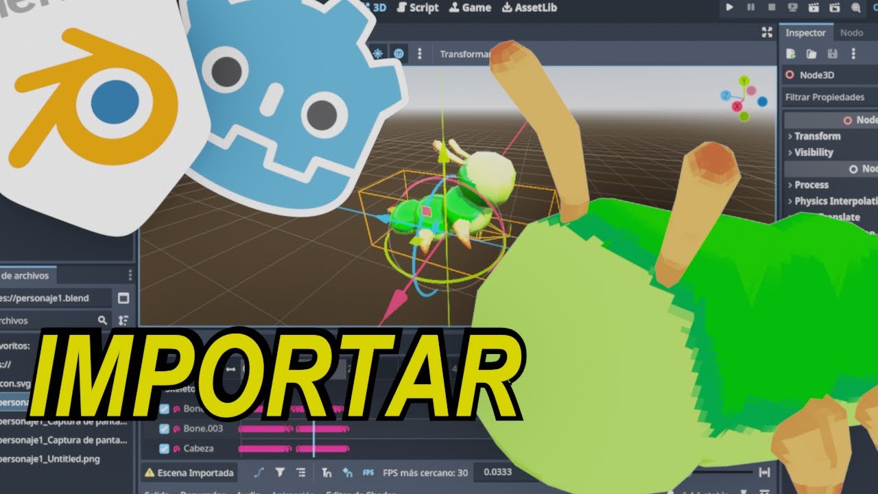 ¿CÓMO IMPORTAR MODELOS 3D desde Blender a Godot 4 de forma FÁCIL?