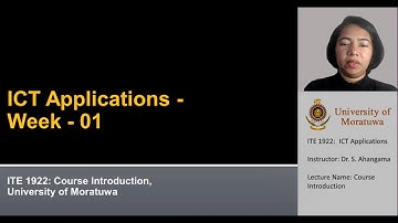 Week 01 - Course Introduction