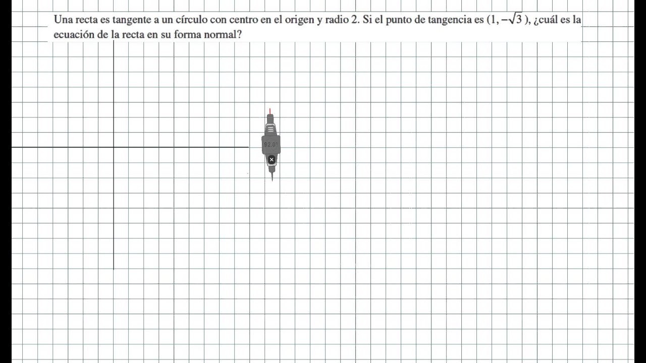 Forma Normal De La Ecuacion De La Recta Youtube
