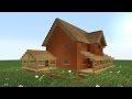 MINECRAFT: How to build big wooden house #2