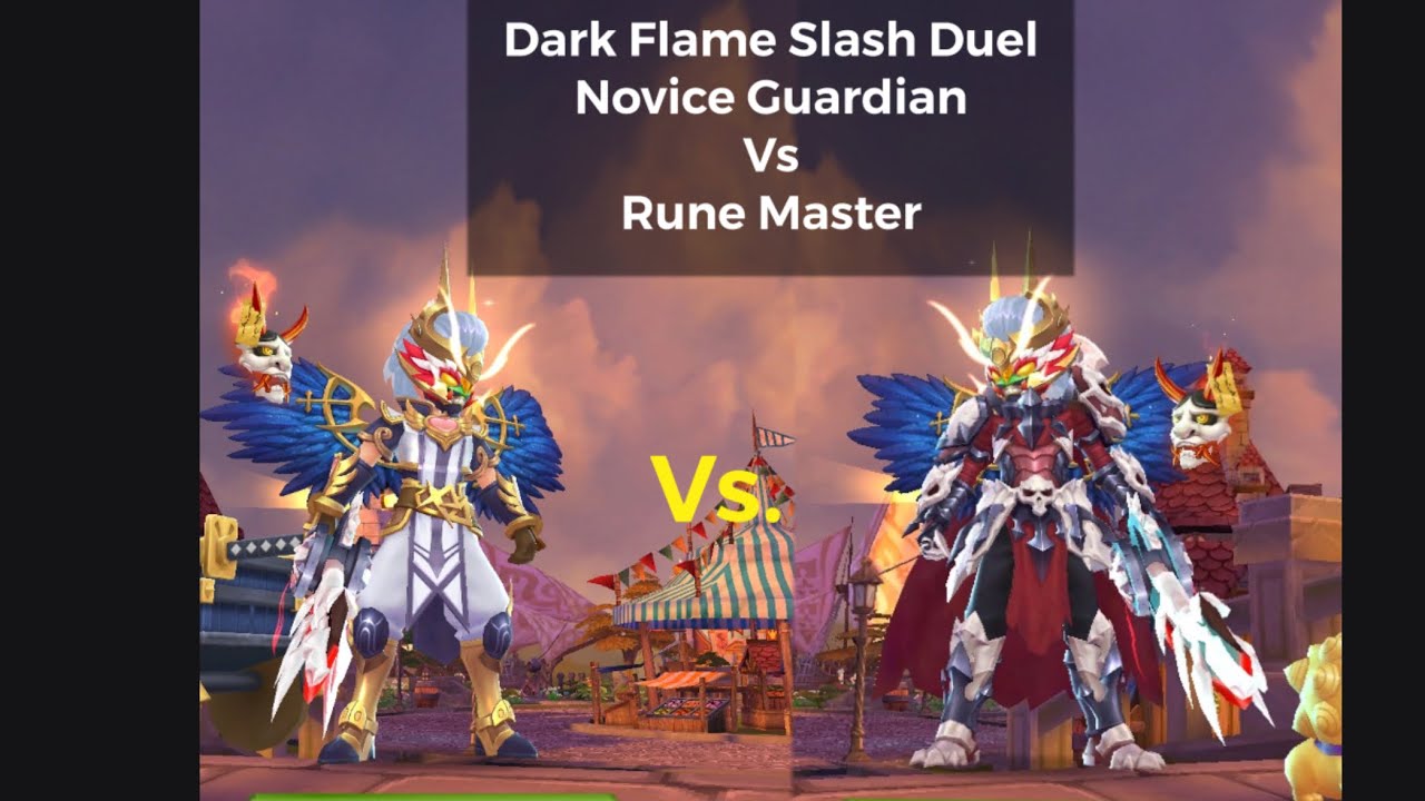 Ragnarok Mobile: Dark Flame Slash Duel - Novice Guardian vs Rune Master